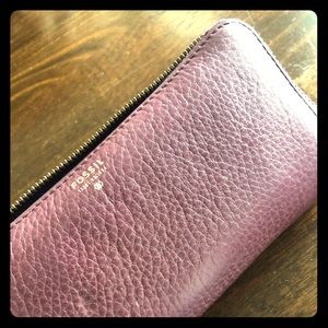 Burgundy Fossil Wallet
